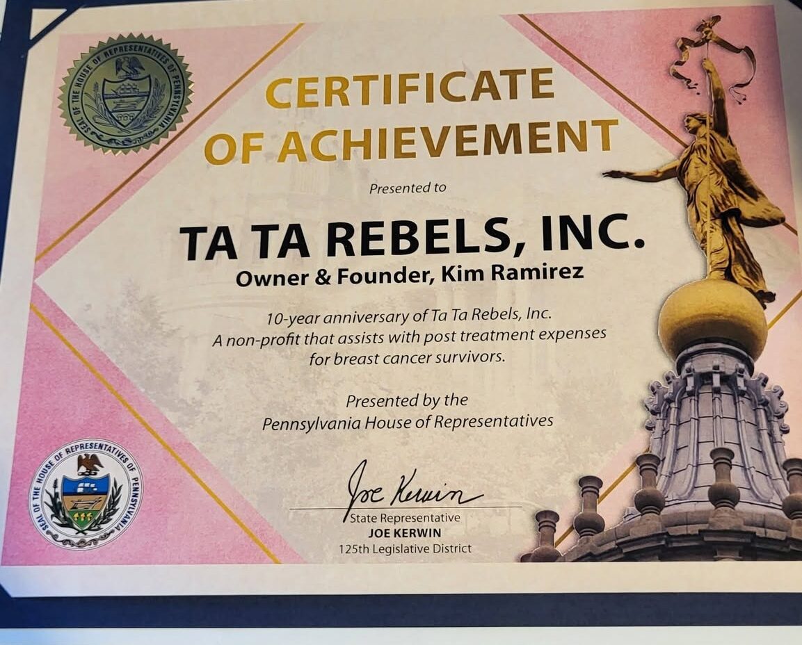 PA Rep Certficate